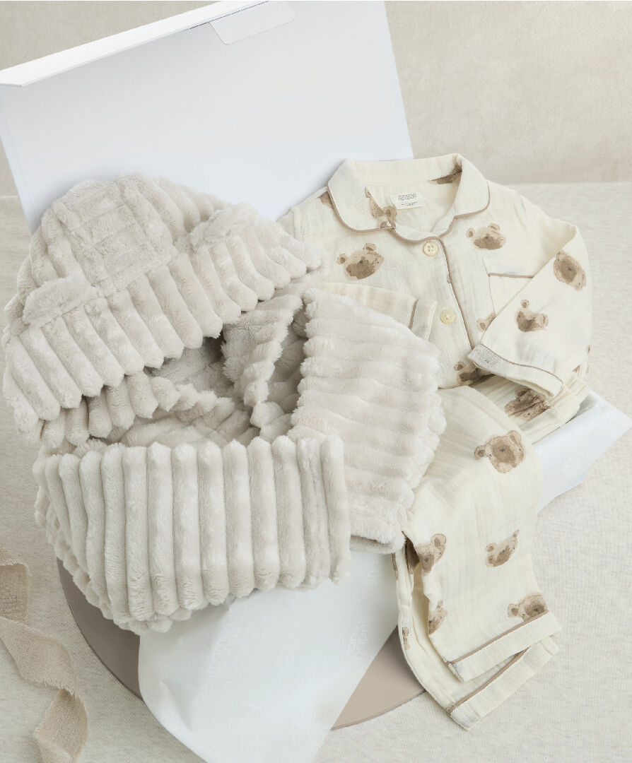 مجموعة هدايا دب وقت النوم، قطعتين image number 1